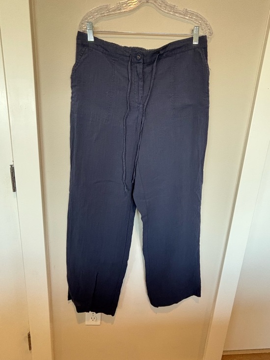 Charter Club Pants - Charter Club Navy Drawstring Jogger Pants